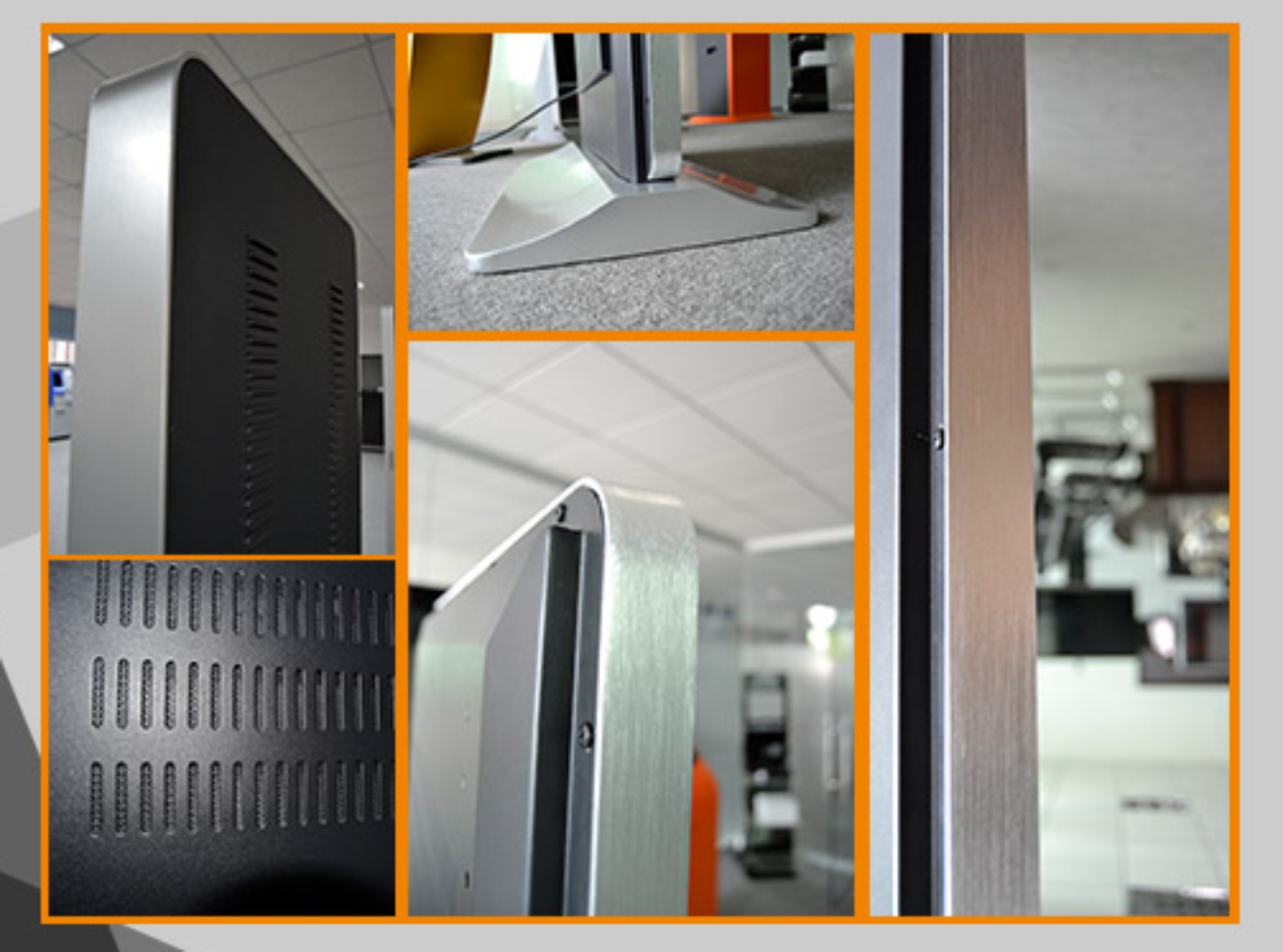 立式广告机细节特写